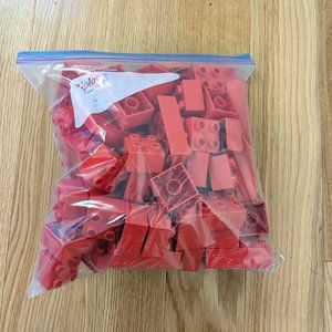 Lego Duplo Bag of Red Blocks 3/30